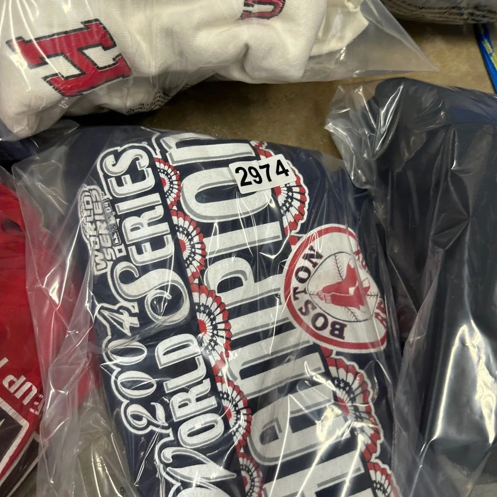 Adidas Boston Red‎ Sox 2004 World Series Champions Shirt Mens XL Navy Blue MLB
